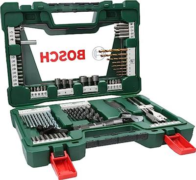 Bosch Accessoires V-Line TiN-boren en bitset met LED-zaklamp en verstelbare steeksleutel 83-delig - 2607017193 - thumbnail