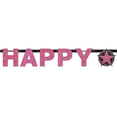 Happy Birthday Letterslinger Sparkling Pink