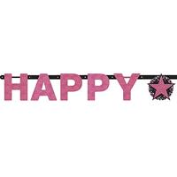 Happy Birthday Letterslinger Sparkling Pink - thumbnail