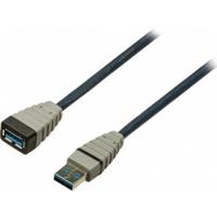 Bandridge BCL5301 USB-kabel 1 m USB 3.2 Gen 1 (3.1 Gen 1) USB A Blauw, Grijs - thumbnail