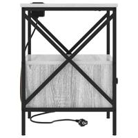 Nachtkastje 2 pcs Grijs sonoma 41,5 x 40,5 x 55 cm Bewerkt hout - thumbnail