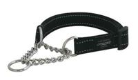 Rogz For Dogs lumberjack halfslip halsband zwart - thumbnail