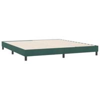 Boxspringbed zonder matras 180x220 cm fluweel donkergroen - thumbnail