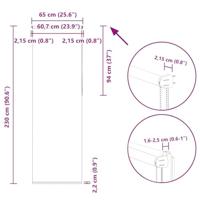 Rolgordijn verduisterend 65x230cm stofbreedte 60,7 cm polyester - thumbnail