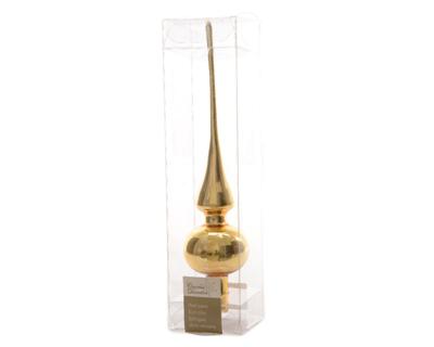 Decoris piek glas licht goud glans 6x26cm