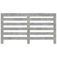 Radiatorombouw 149x20x82 cm bewerkt hout betongrijs - thumbnail