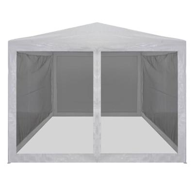 Partytent met 4 mesh zijwanden 4x3 m - thumbnail