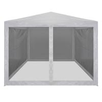 Partytent met 4 mesh zijwanden 4x3 m - thumbnail