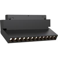 48V Magnetische LED Bar - 12W 1020lm 3000K Zwart Kantelbaar - thumbnail