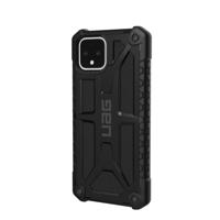 UAG Rugged Case for Google Pixel 4 - Monarch Black - Achterzijde behuizing voor mobiele telefoon - eersteklas nerfleder - zwart - voor Google Pixel 4 - thumbnail