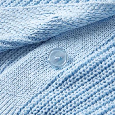 VidaXL Kindervest gebreid 104 blauw