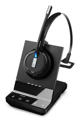 EPOS IMPACT SDW 5015 On Ear headset Draadloos, DECT Mono Zwart Noise Cancelling, Ruisonderdrukking (microfoon) Telefoon