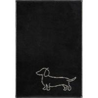 Cawö Cawo We love Dogs gemustert 6248 Handdoek 50x100 schwarz/beige - thumbnail