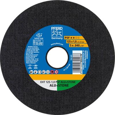 PFERD TOOLS PSF ALU+STONE 61819015 Doorslijpschijf recht 125 mm 10 stuk(s) Aluminium, Non-ferrometaal