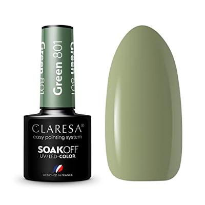 Claresa uv/led gellak 5ml green 801 quiet forest