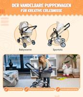 Combi-poppenwagen Mika - Beertjes Beige - thumbnail
