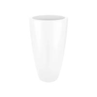 elho Pure Soft Round High Bloempot Ø 35 cm - Wit - thumbnail