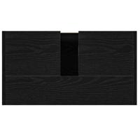 Badkamerkast 60x33x60 cm spaanplaat zwart eikenkleurig - thumbnail