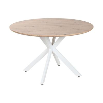 Eettafel Home ESPRIT Wit Bruin Ijzer Hout MDF 120 x 120 x 75 cm Eettafel Home ESPRIT Wit Bruin Ijzer Hout MDF 120 x 120 x 75 cm