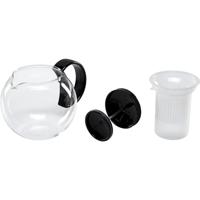 bodum ASSAM F/PLST 1 Liter Theekoker Transparant, Zwart - thumbnail