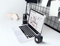 Manhattan PC-luidsprekers USB Zwart, Oranje - thumbnail