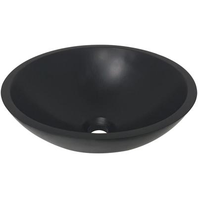 Wiesbaden Valerie Waskom - Ronde Opzetwastafel - 43x13 cm - Mat Zwart