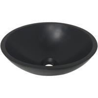Wiesbaden Valerie Waskom - Ronde Opzetwastafel - 43x13 cm - Mat Zwart - thumbnail