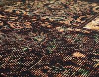 Heritaged Rond patchwork vloerkleed - Fade No.1 olijfgroen - 115 cm - thumbnail