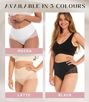 Magic sterke buik corrigerende slip - Tummy shaper Lace - Kanten shapewear slip voor een platte buik - XL - Huidskleur - Onderbroek - Ondergoed- - - thumbnail