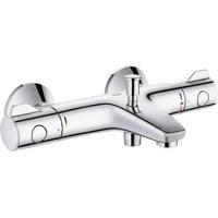 GROHE Grohtherm 800 badkraan thermostatisch met omstel en koppelingen EcoJoy en volumegreep met ecobutton chroom 34567000 - thumbnail