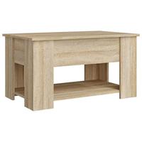 Salontafel 79x49x41 cm bewerkt hout sonoma eikenkleurig - thumbnail
