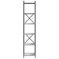 Boekenkast Grijs sonoma 40 x 30 x 188 cm Bewerkt hout - thumbnail