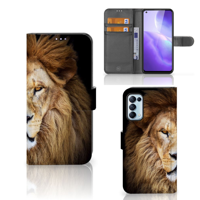 OPPO Find X3 Lite Telefoonhoesje met Pasjes Leeuw - thumbnail