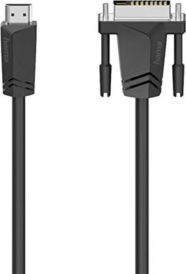 Hama Verbindingskabel, HDMI-stekker - DVI/D-stekker, 1,5 m TV accessoire