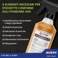 Avery-Zweckform L7913-10 Folie-etiketten 99.1 x 42.3 mm Polyethyleen folie Wit 120 stuk(s) Permanent hechtend Laser (kleur), Laser (zwart/wit), Kopiëren - thumbnail