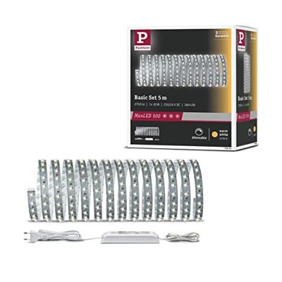 Paulmann MaxLED 500 70604 LED-strip basisset Met connector (male) 24 V 5 m Warmwit 1 stuk(s) Paulmann MaxLED 500 70604 LED-strip basisset Met connector (male) 24 V 5 m Warmwit 1 stuk(s)
