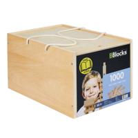 BBlocks bouwplankjes in opbergkist, 1000dlg. - thumbnail