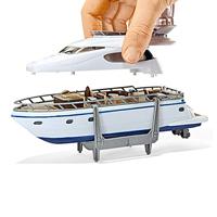 SIKU Super - Zwaar transport met jacht modelvoertuig - thumbnail