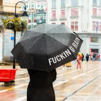 Fucking Rain paraplu - Zwart - thumbnail
