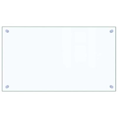 VidaXL Spatscherm keuken 70x40 cm gehard glas transparant