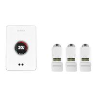 Bosch EasyControl set m. 1x Single slimme kamerthermostaat en 3x Smart radiatorthermostaatkop wit 7736701393 - thumbnail