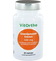 VitOrtho Groenlipmossel Extract 500mg Capsules 60st - thumbnail