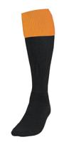 Precision voetbalsokken Turnover junior nylon oranje/zwart - thumbnail