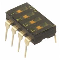Omron A6T-4104 DIP-schakelaar Aantal polen 4 THT 1 stuk(s) Bag - thumbnail