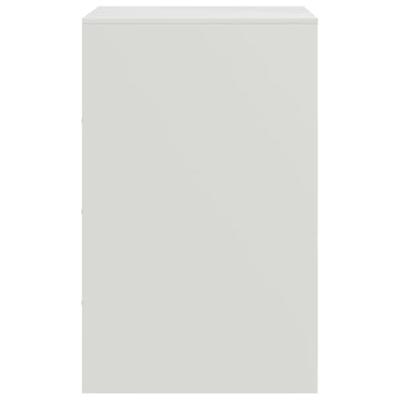 Nachtkastje 34,5x39x62 cm staal wit