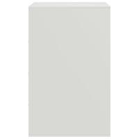 Nachtkastje 34,5x39x62 cm staal wit - thumbnail