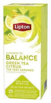 Lipton feel good selection groene thee citrus (6x25 stuks)