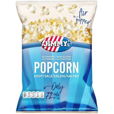 Jimmy&apos;s Popcorn, zout, zak van 17 g