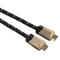 Hama 00122186 HDMI kabel 2 m HDMI Type A (Standaard) Zwart, Brons - thumbnail