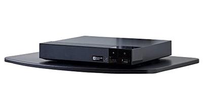 Techly ICA-DRS 504 AV-apparatuurplank Zwart Glas